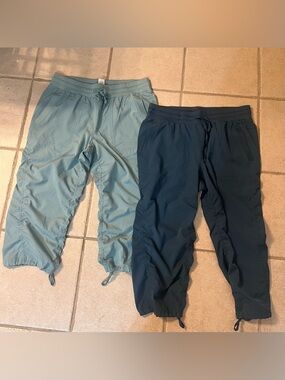 RBX Light Blue/Deep teal Drawstring capri pants